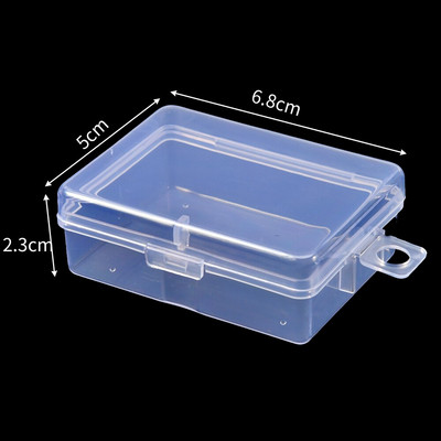 6 τμχ /σετ Πλαστικό διαφανές κουτί αποθήκευσης Κοσμήματα Pill Organizer Θήκη Nail Art Δοχείο ραπτικής μπαταρίας