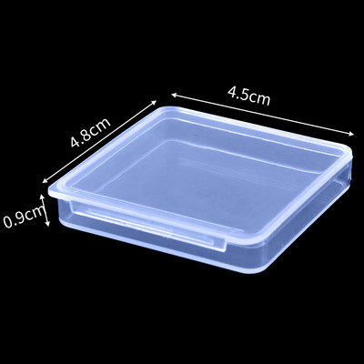 6 τμχ /σετ Πλαστικό διαφανές κουτί αποθήκευσης Κοσμήματα Pill Organizer Θήκη Nail Art Δοχείο ραπτικής μπαταρίας