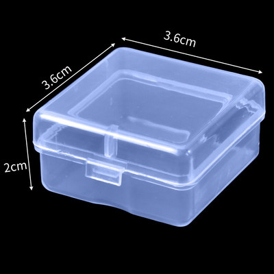 6 τμχ /σετ Πλαστικό διαφανές κουτί αποθήκευσης Κοσμήματα Pill Organizer Θήκη Nail Art Δοχείο ραπτικής μπαταρίας