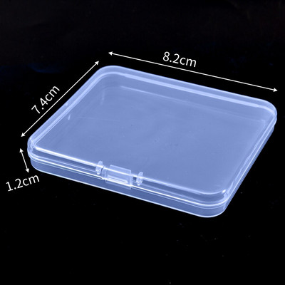 6 τμχ /σετ Πλαστικό διαφανές κουτί αποθήκευσης Κοσμήματα Pill Organizer Θήκη Nail Art Δοχείο ραπτικής μπαταρίας