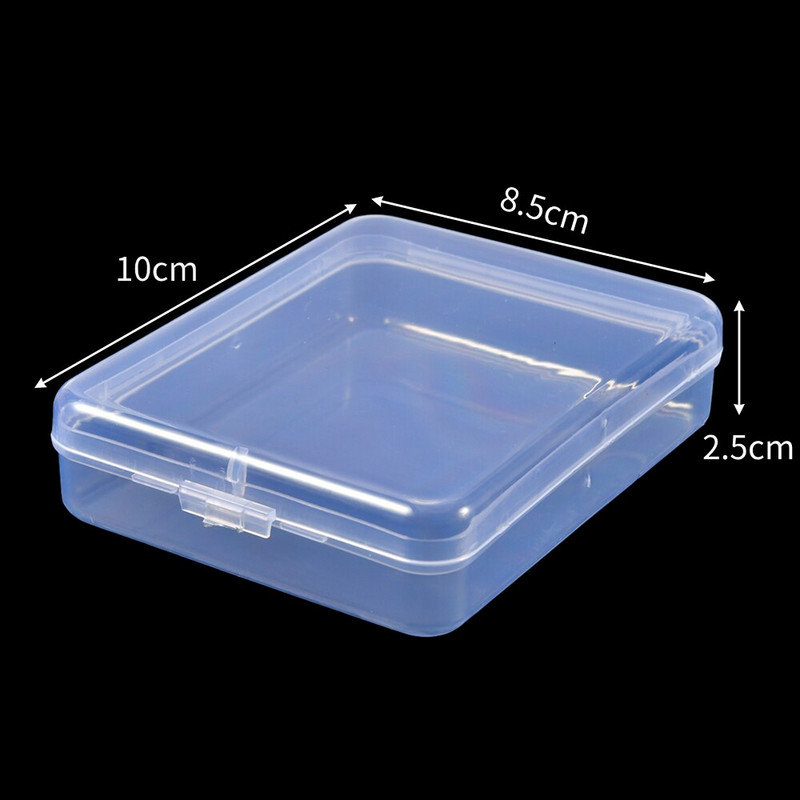 6 τμχ /σετ Πλαστικό διαφανές κουτί αποθήκευσης Κοσμήματα Pill Organizer Θήκη Nail Art Δοχείο ραπτικής μπαταρίας