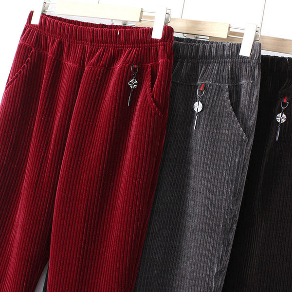 Γυναικείο παντελόνι με λάστιχο και τρισδιάστατο στοιχείο