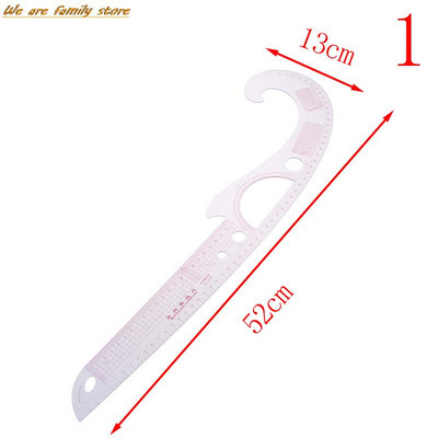 1 kom super mekog plastičnog ravnala za crtanje krojačkog ravnala Mjerilo Alati za šivanje Pribor