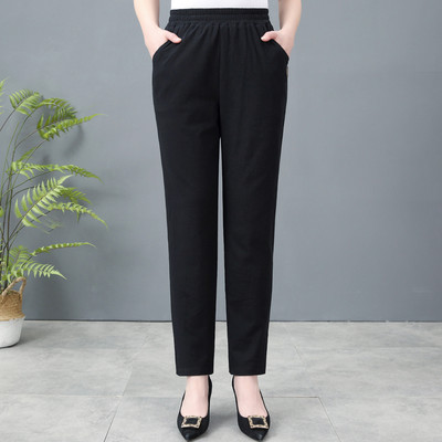 Casual γυναικείο παντελόνι με ελαστική μέση