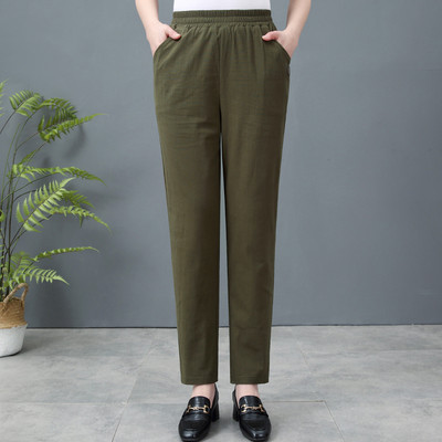 Casual γυναικείο παντελόνι με ελαστική μέση