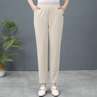 Casual γυναικείο παντελόνι με ελαστική μέση