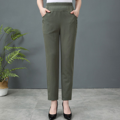 Casual γυναικείο παντελόνι - με τσέπη