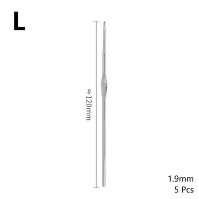 Βελόνα για βελονάκι 5 τμχ 0,6mm-2,5mm Μικρολεπτό γάντζο δαντέλας Βελόνες πλεξίματος και βελονάκι DIY Πλεκτά στο χέρι Αξεσουάρ ραπτικής