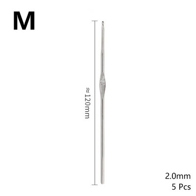 Βελόνα για βελονάκι 5 τμχ 0,6mm-2,5mm Μικρολεπτό γάντζο δαντέλας Βελόνες πλεξίματος και βελονάκι DIY Πλεκτά στο χέρι Αξεσουάρ ραπτικής