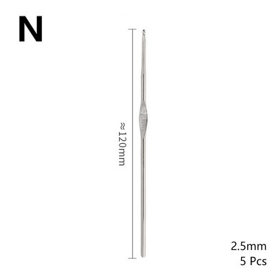 Βελόνα για βελονάκι 5 τμχ 0,6mm-2,5mm Μικρολεπτό γάντζο δαντέλας Βελόνες πλεξίματος και βελονάκι DIY Πλεκτά στο χέρι Αξεσουάρ ραπτικής