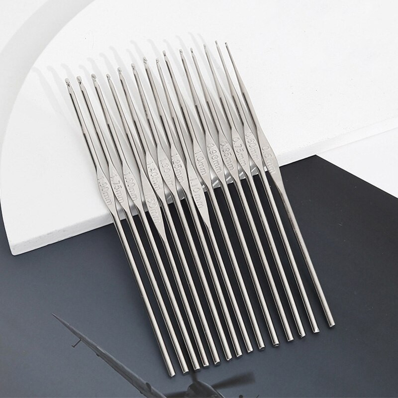 Βελόνα για βελονάκι 5 τμχ 0,6mm-2,5mm Μικρολεπτό γάντζο δαντέλας Βελόνες πλεξίματος και βελονάκι DIY Πλεκτά στο χέρι Αξεσουάρ ραπτικής