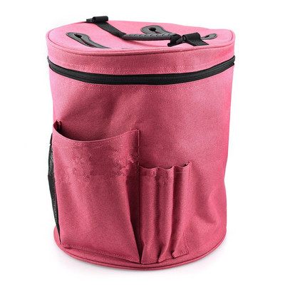 Μάλλινη τσάντα οργάνωσης αποθήκευσης καμβά για βελόνες πλεξίματος Νήμα μπάλα κροσέ προμήθειες Organizer Tote για εργαλεία ύφανσης Τσάντα με βελονάκι