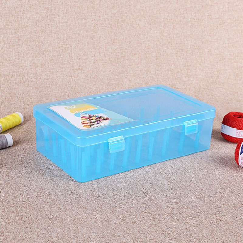 Kast 42 pooliga Suure mahutavusega käsitööpoolid Korralduskohver Tühi Õmble Käsitööpoolid Korraldaja kandikutega Varraste õmblusniit