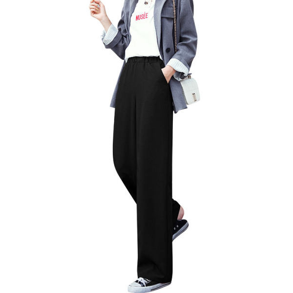 Pantaloni de dama cu talie inalta si picioare late