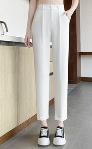 Pantaloni de dama model lat cu buzunar si nasturi