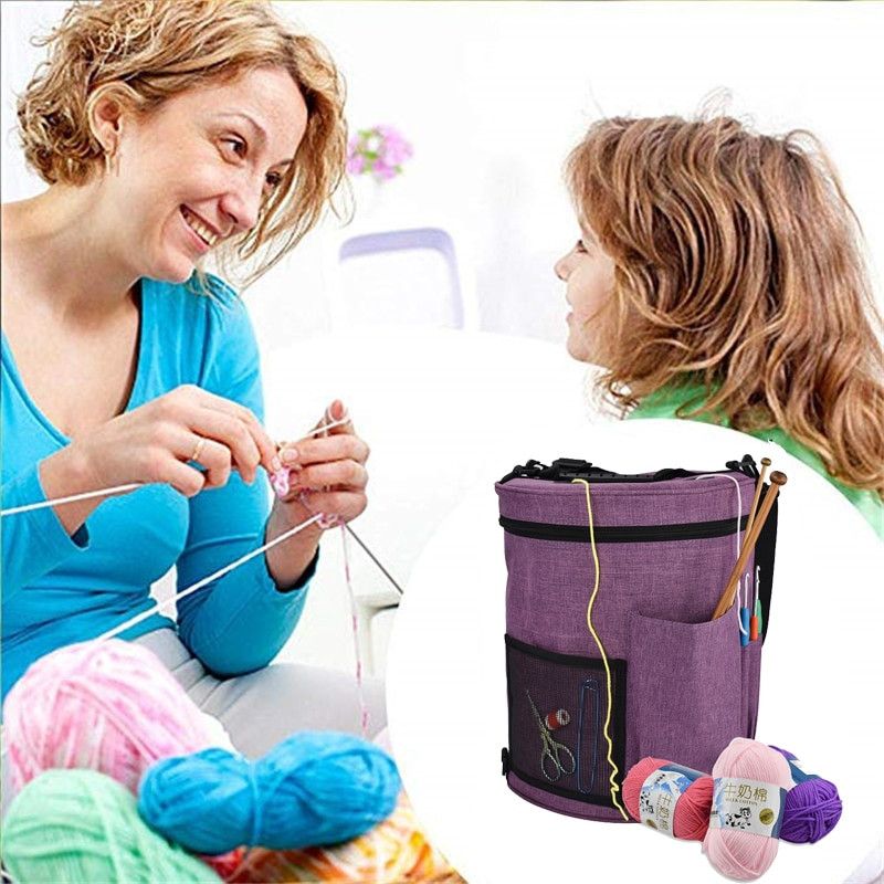 KOKNIT torba za pohranu vunene pređe Ženska doma Kukice za heklanje Konac Kutija za pohranu pređe DIY torba za pribor za šivanje Torba za organizator putovanja Torba za mamu