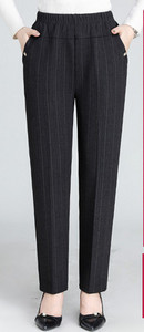 Vabaaja triibulised taskuga püksid