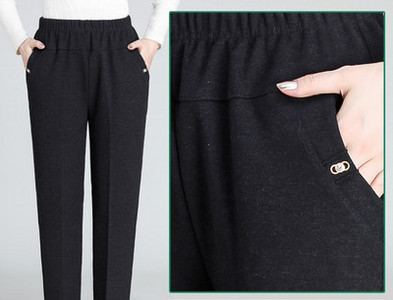 Vabaaja triibulised taskuga püksid