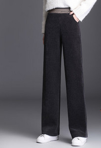 Γυναικείο παντελόνι - με λάστιχο και τσέπη