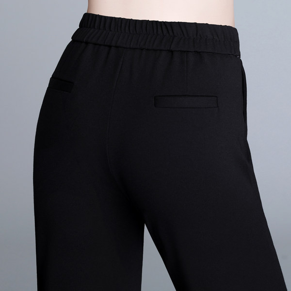 Elegantne ženske hlače s visokim strukom i remenom