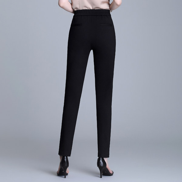 Elegantne ženske hlače s visokim strukom i remenom