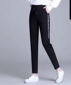 Naiste vabaaja püksid elastse vöökohaga