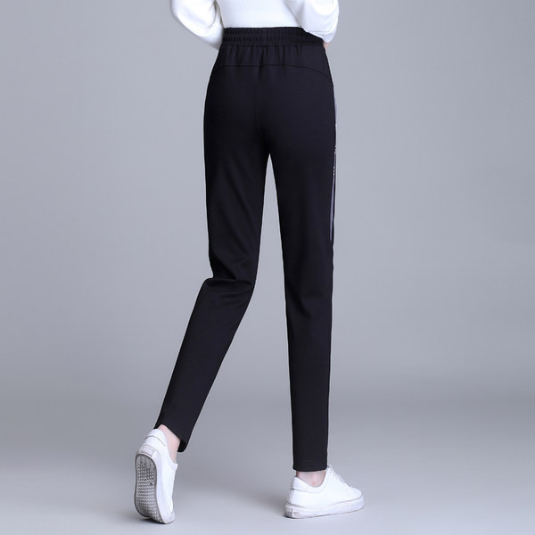 Naiste vabaaja püksid elastse vöökohaga