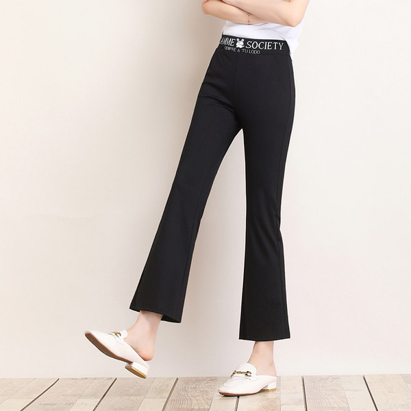 Casual γυναικείο παντελόνι - με επιγραφή