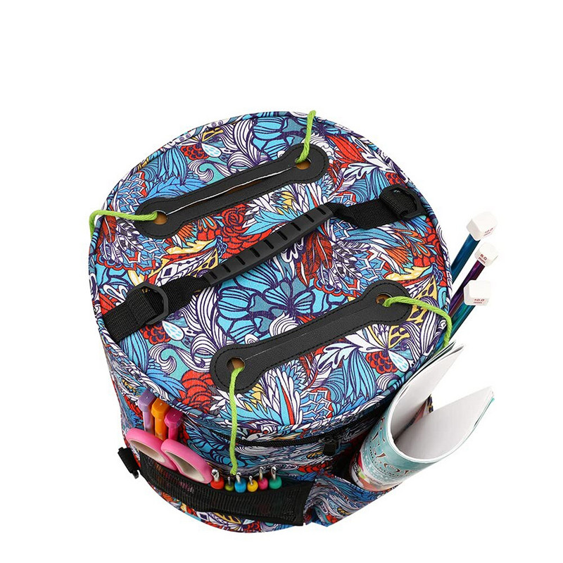 Mitme taskuga lõngahoidla Suur käsitöövahend õlarihmaga kandekott õmblemistarvikute jaoks Art Organize käsitöö