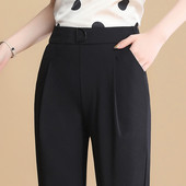 Μοντέρνο παντελόνι τσέπης με ψηλή μέση για γυναίκες