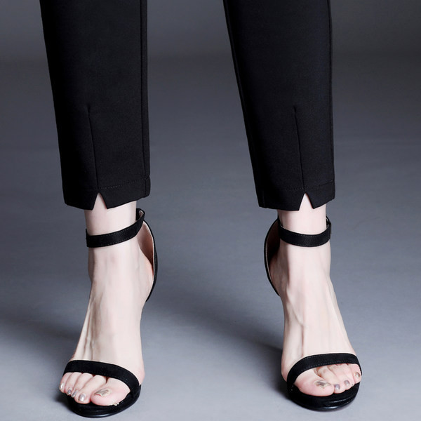 Μοντέρνο παντελόνι τσέπης με ψηλή μέση για γυναίκες