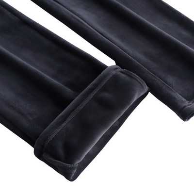 Βελούδινο παντελόνι σε σκούρο χρώμα