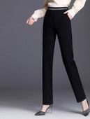 Μοντέρνο ψηλόμεσο παντελόνι με τσέπες για γυναίκες