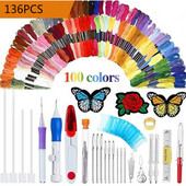 Ρωσικό Σετ Βελονών Κεντήματος DIY Μαγικό Κέντημα Σετ εργαλείων Σταυροβελονιάς Σετ στυλό Κλωστές Για Ράψιμο Πλέξιμο DIY Κλωστές