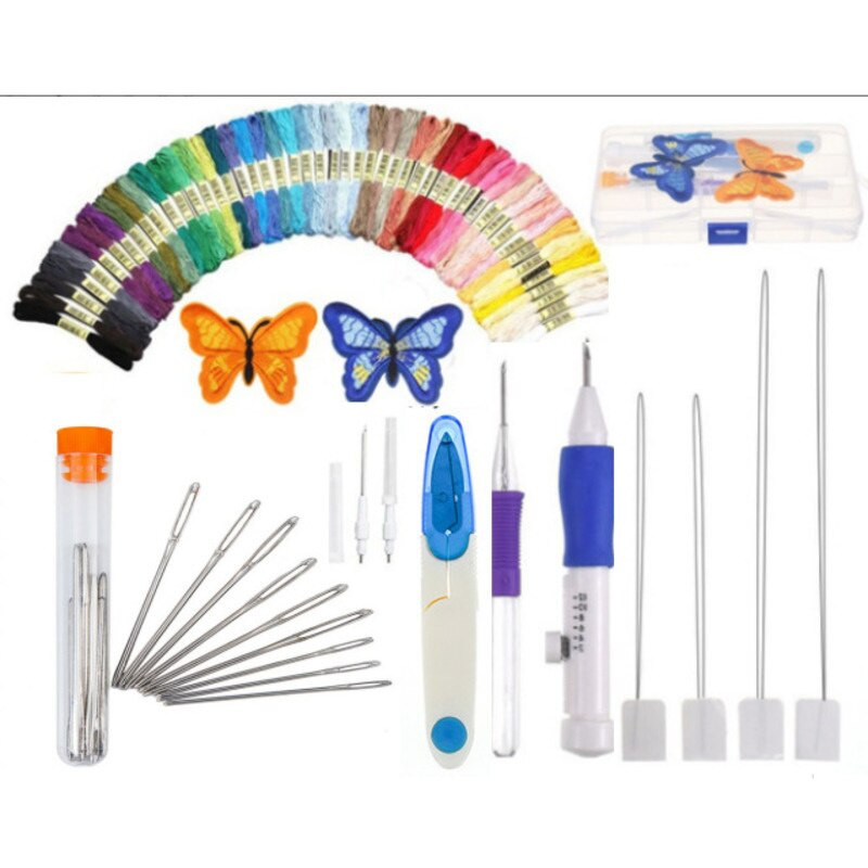 Ρωσικό Σετ Βελονών Κεντήματος DIY Μαγικό Κέντημα Σετ εργαλείων Σταυροβελονιάς Σετ στυλό Κλωστές Για Ράψιμο Πλέξιμο DIY Κλωστές