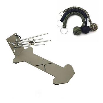 Monkey Fist Jig and Paracord Jig Bracelet Maker Paracord Tool Kit Ρυθμιζόμενο μήκος μετάλλου Weaving DIY Craft Maker