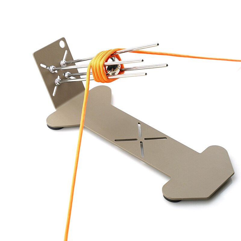 Monkey Fist Jig and Paracord Jig Bracelet Maker Paracord Tool Kit Ρυθμιζόμενο μήκος μετάλλου Weaving DIY Craft Maker