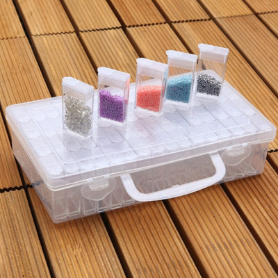 64/128/256 τεμ. Diamond Beads Storage Container Craft Beads Box Rhinestone Diamond Ebroidery Stone Storage Accessory Boxes μωσαϊκό