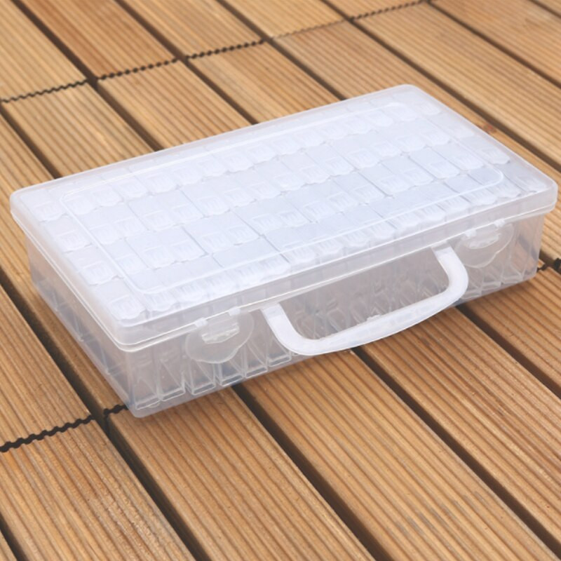 64/128/256 τεμ. Diamond Beads Storage Container Craft Beads Box Rhinestone Diamond Ebroidery Stone Storage Accessory Boxes μωσαϊκό