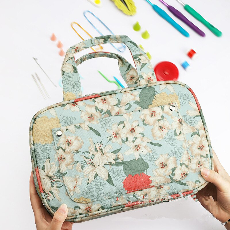 Άδειο κιτ ραπτικής για το σπίτι για αποθήκευση νήματα ραπτικής βελόνα λουλούδι βελόνες πλεξίματος Τσάντα αποθήκευσης DIY Αξεσουάρ ραπτικής