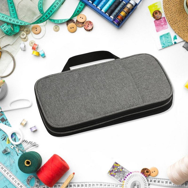 Τσάντες αποθήκευσης ρετρό πλεκτομηχανές κιτ ραπτικής Θήκη οργάνωσης τσάντα Ταξιδιωτική βάση Γυναικεία ράψιμο αξεσουάρ αποθήκευσης