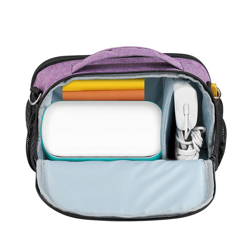 Geantă portabilă pentru mașină de tăiat cu matriță Husă de transport de culoare violet Genți de depozitare HTV pentru Cricut Explore Air 2 Accesorii pentru instrumente de cusut
