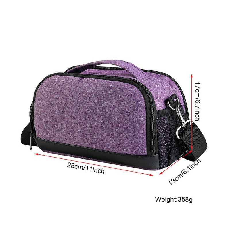 Geantă portabilă pentru mașină de tăiat cu matriță Husă de transport de culoare violet Genți de depozitare HTV pentru Cricut Explore Air 2 Accesorii pentru instrumente de cusut