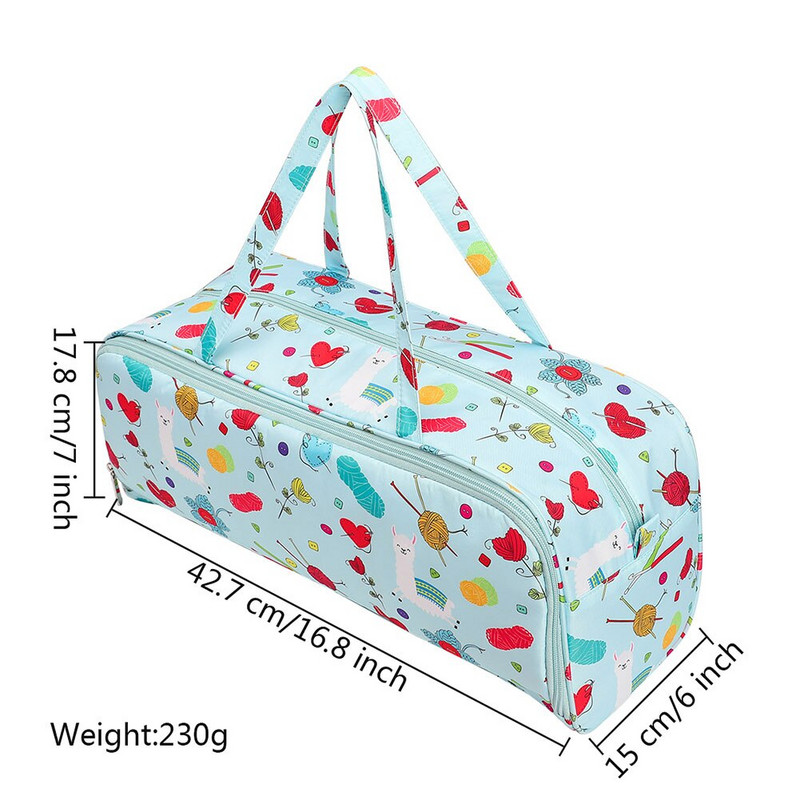 Kötőeszköz tárolótáska Gyapjú horgolótűk Cérnafonal Tárolótáska Varrótűk Kézitáska Barkács varrószerszám Szervezőtáska