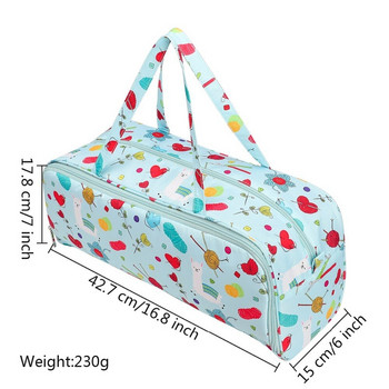 Τσάντα αποθήκευσης με μακριά βελόνα πλεξίματος Τσάντα τσάντα με βελονάκι Οργανωτής θήκης νήματα από μαλλί οικιακής χρήσης Βελόνες ραπτικής τσάντα αποθήκευσης