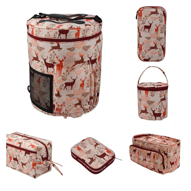 7 stilova Prazna torba za pletenje Torba za pohranu pređe Heklana kuka i igla za pletenje Alati za šivanje Pribor za mamu