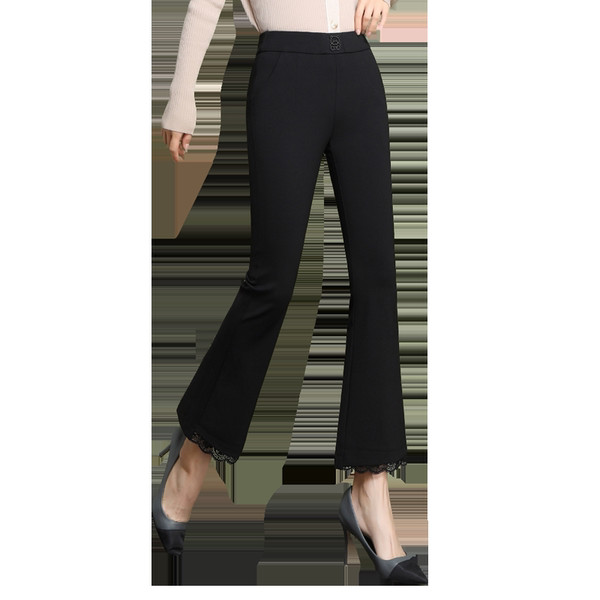 Γυναικείο κομψό παντελόνι με δαντέλα