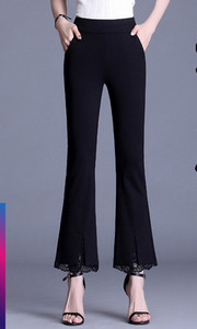 Μοντέρνο γυναικείο παντελόνι με δαντέλα