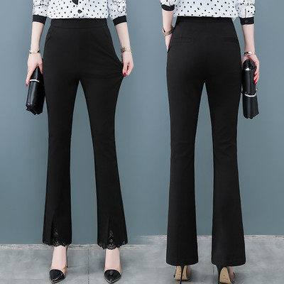 Μοντέρνο γυναικείο παντελόνι με δαντέλα