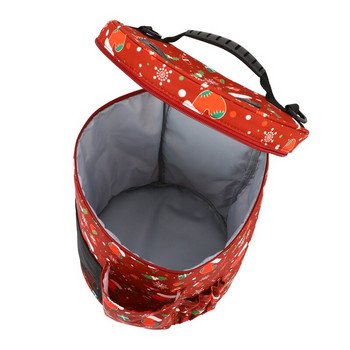 2022 Чанта за съхранение на прежди Плетена вълнена чанта с модел на снежен човек Големи чанти за плетене за прежди Шивашки аксесоари Коледен новогодишен подарък